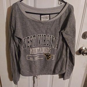 WVU Cropped Thin Sweatshirt